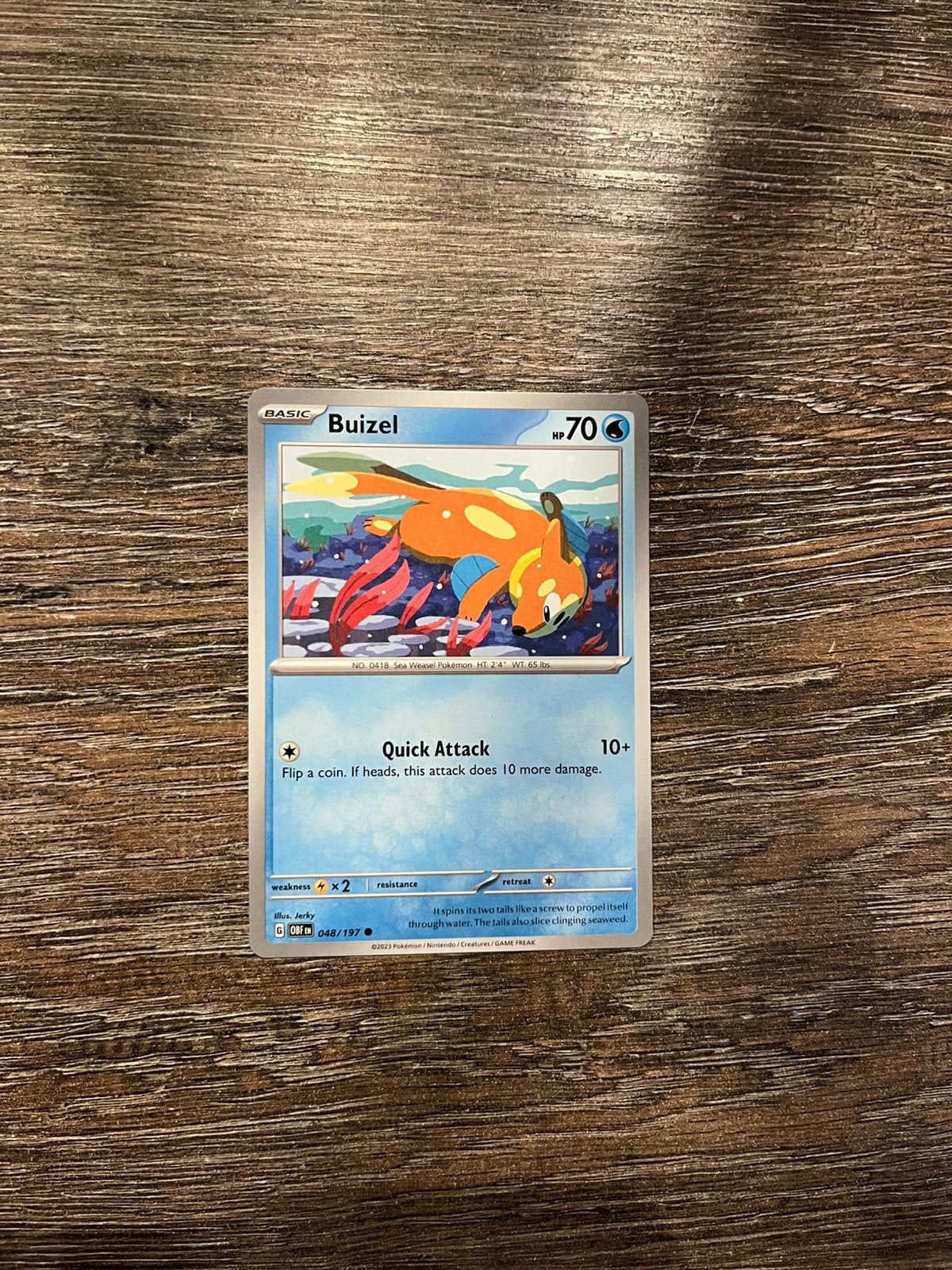 Buizel OBF 048/197, Ophalen of Verzenden, Zo goed als nieuw