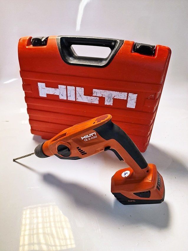 Hilti TE 2-A22 Accuboorhamer, Doe-het-zelf en Verbouw, Gereedschap | Boormachines, Ophalen of Verzenden, Zo goed als nieuw, Boormachine
