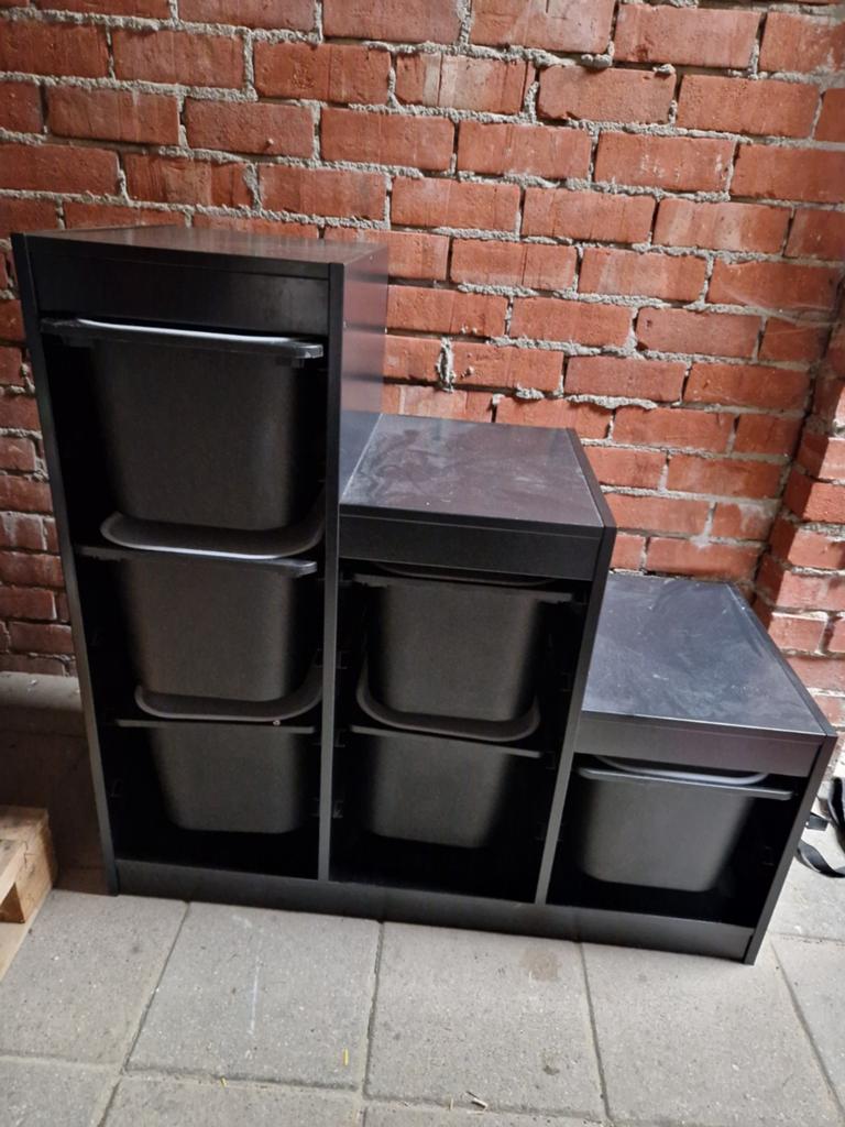 Kast trofast met bakken/deksels, Ophalen of Verzenden