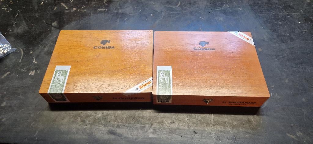 Cohiba sigarenkisten met bandjes LEEG, Ophalen, Nieuw, Tabaksdoos of Verpakking