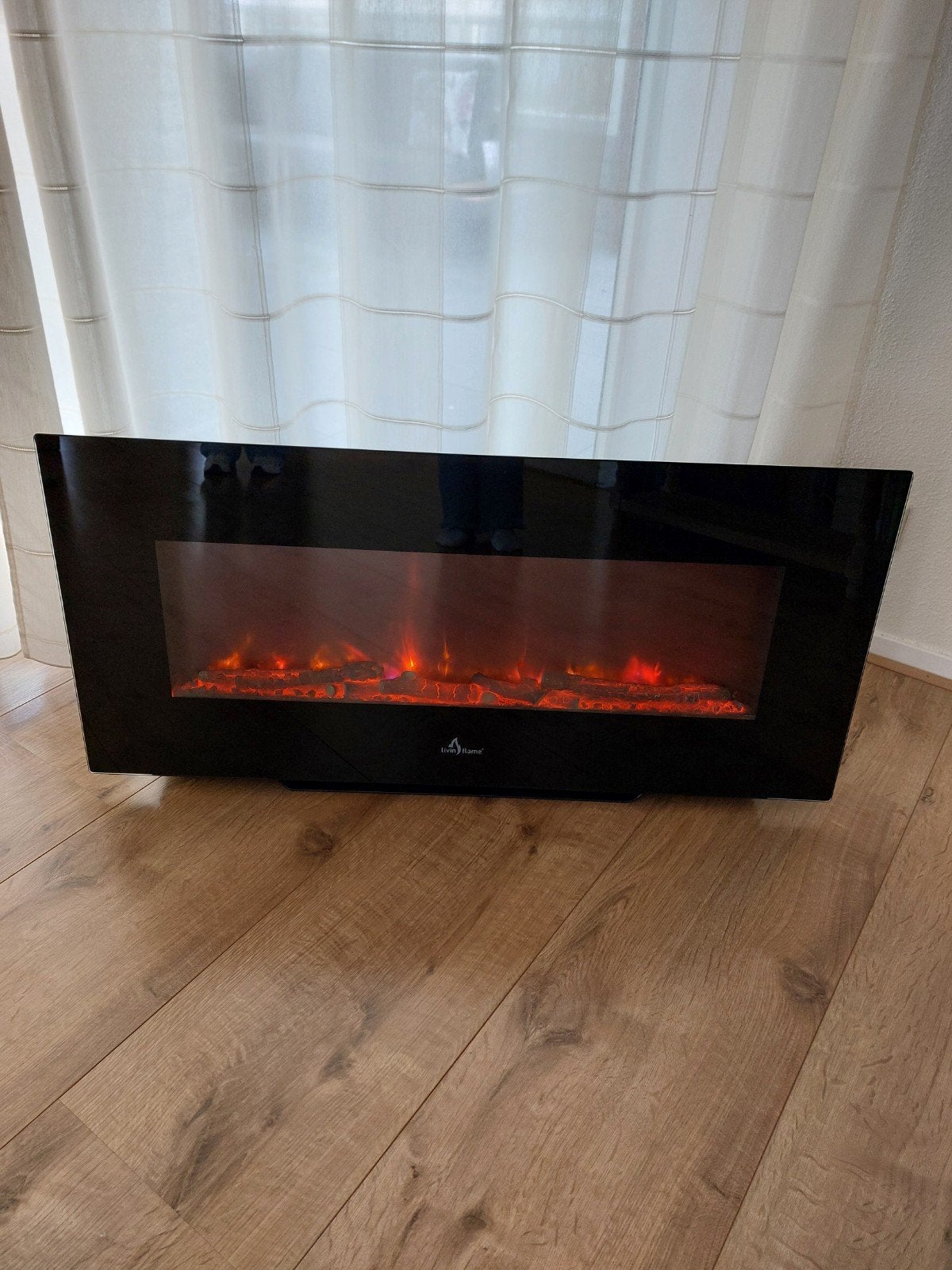 Elektrische sfeerhaard van Livin Flame, Ophalen, Zo goed als nieuw, Vrijstaande haard, Elektrische haard