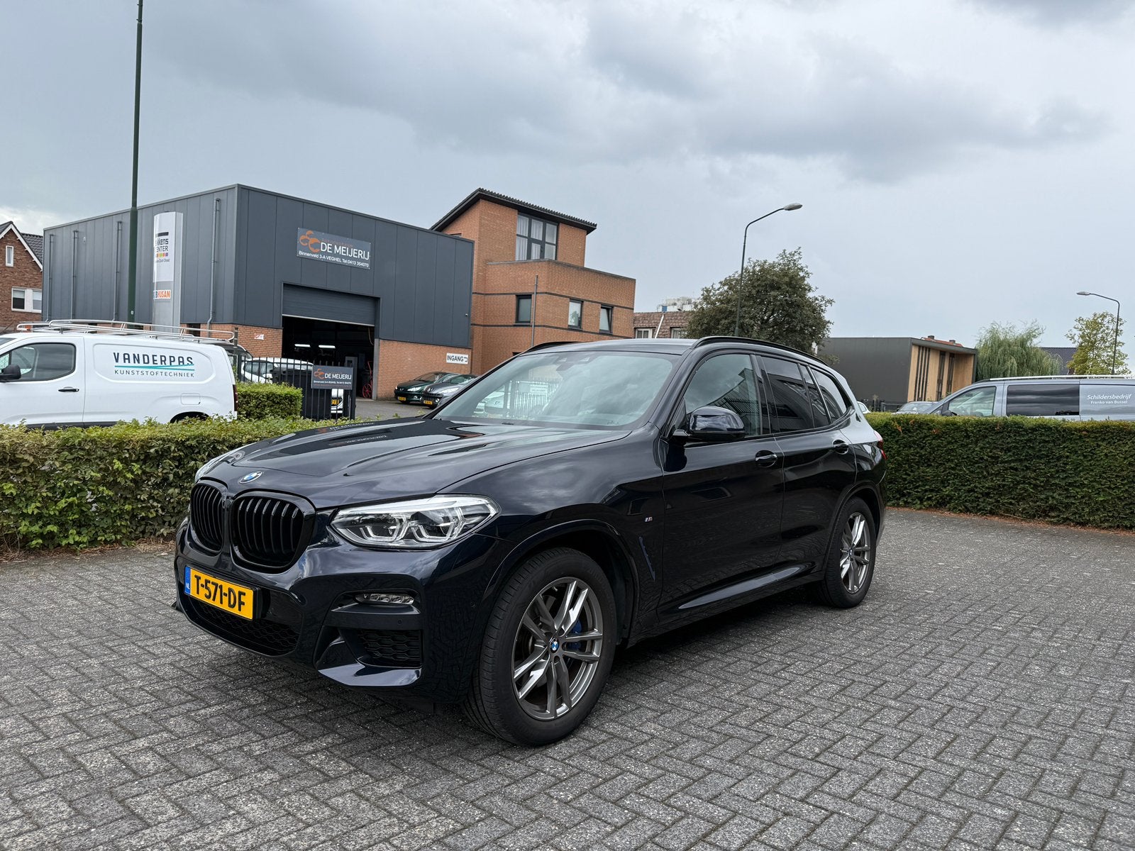 BMW X3 Xdrive20i High Executive M-sport, Auto's, BMW, 4 cilinders, 2500 kg, Zwart, Leder