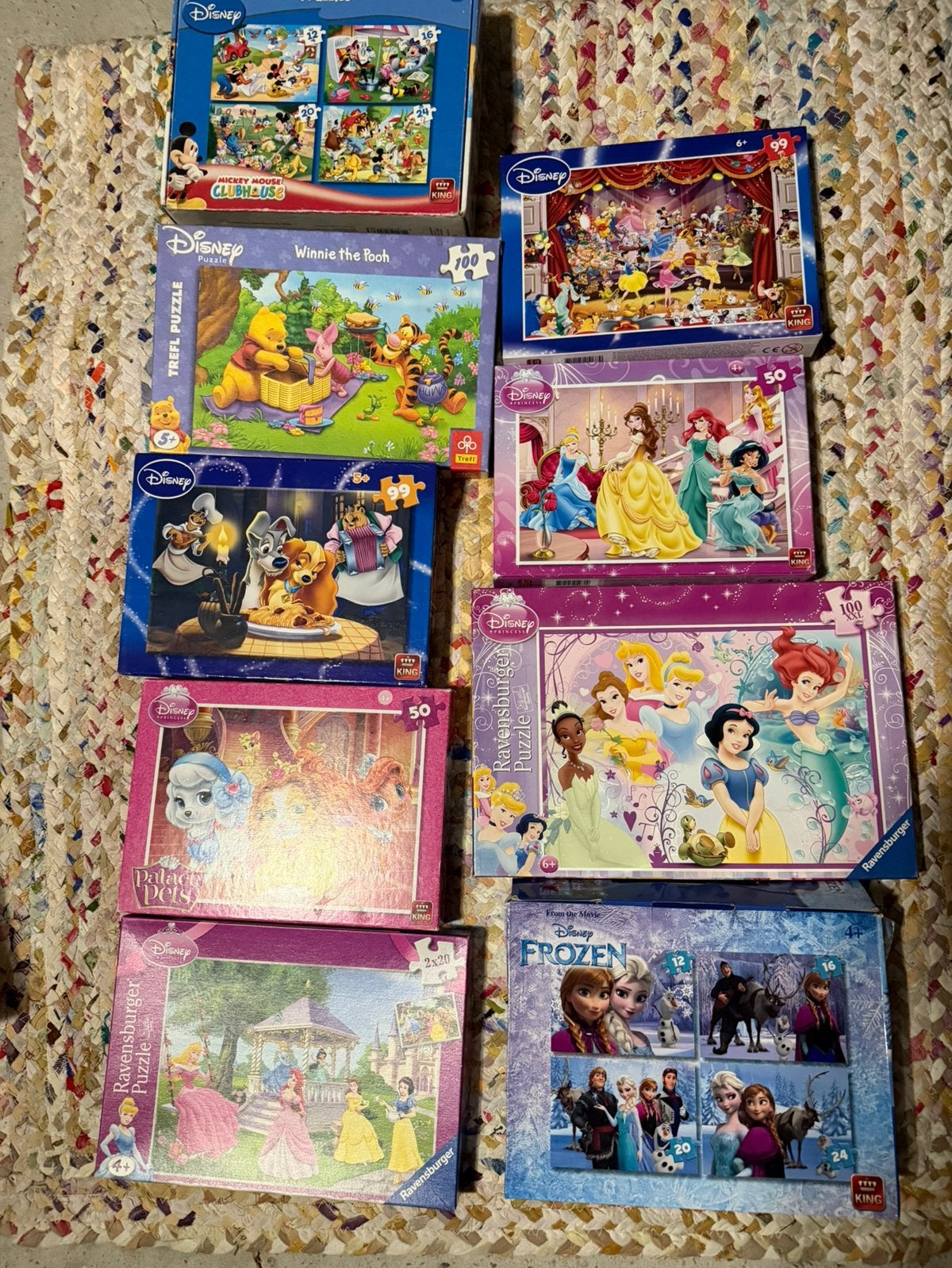 Verschillende puzzels Disney, Ophalen, Gebruikt, 4 tot 6 jaar