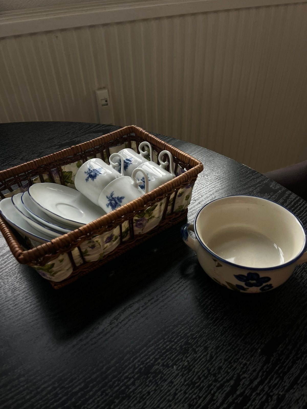 Serviesset Seltmann Weiden Porselein & Rieten Mandje, Ophalen, Overige typen, Zo goed als nieuw, Rechthoekig