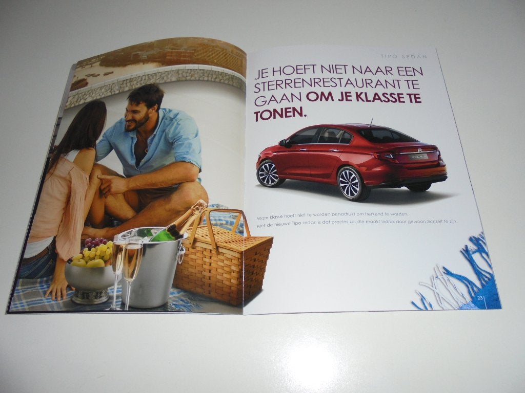 brochure Fiat Tipo  2017, Ophalen of Verzenden, Nieuw, Overige merken