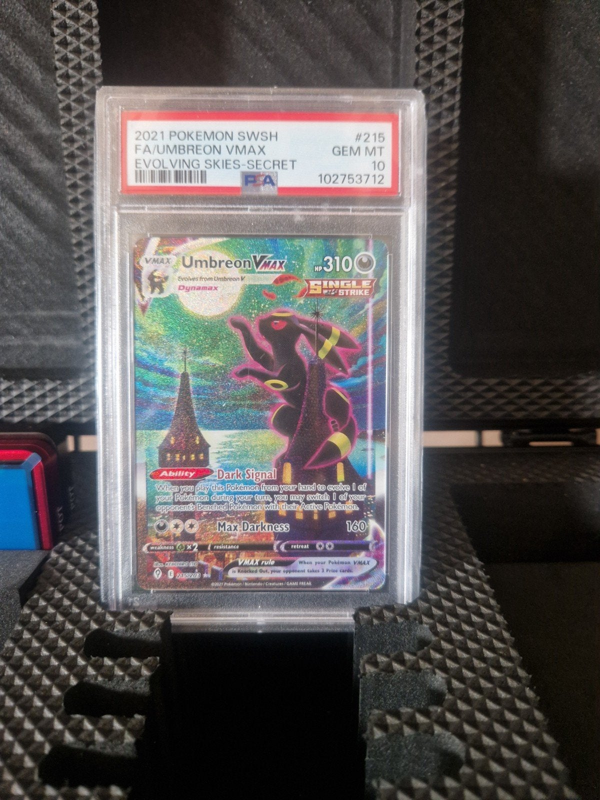 Umbreon Vmax alt art psa 10, Ophalen of Verzenden, Zo goed als nieuw