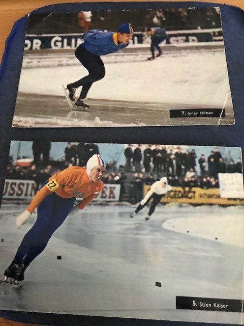 Schaatsers, Ophalen of Verzenden, Voor 1920, Ongelopen, Sterren en Beroemdheden