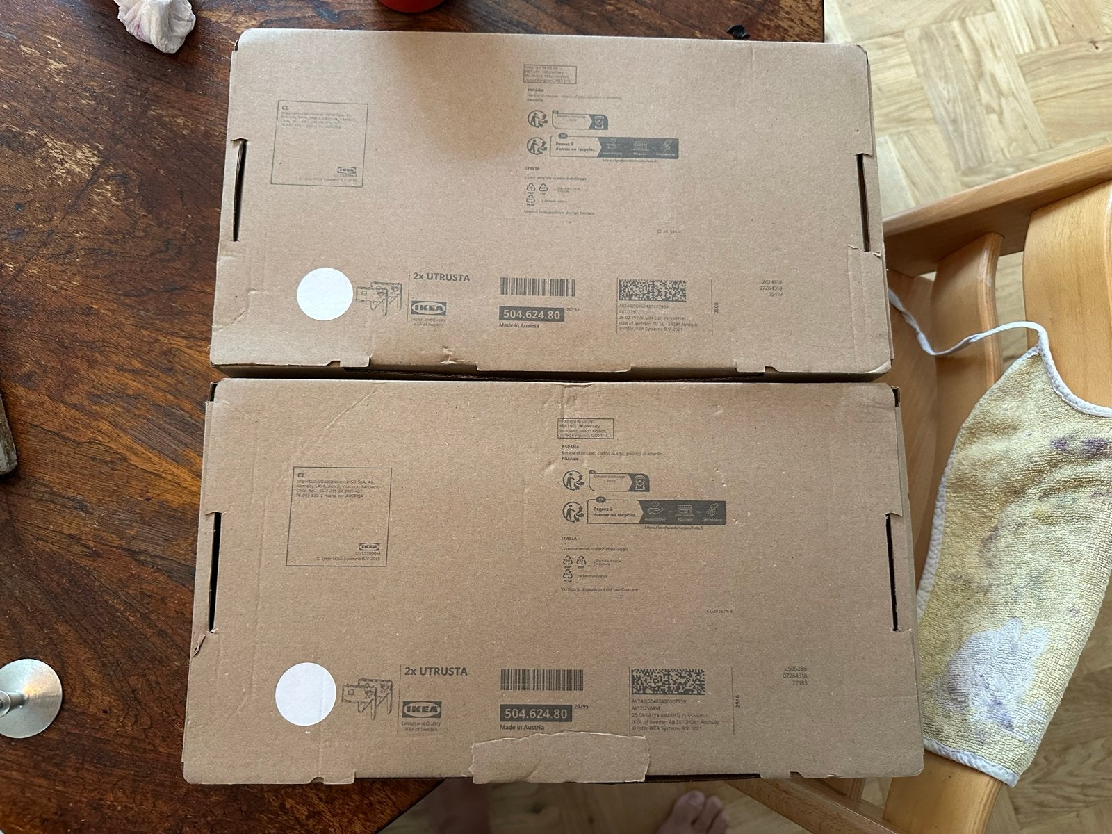 IKEA UTRUSTA scharnieren (2 paar, dus 4 stuks), Overige typen, IKEA, Nieuw, Ophalen of Verzenden