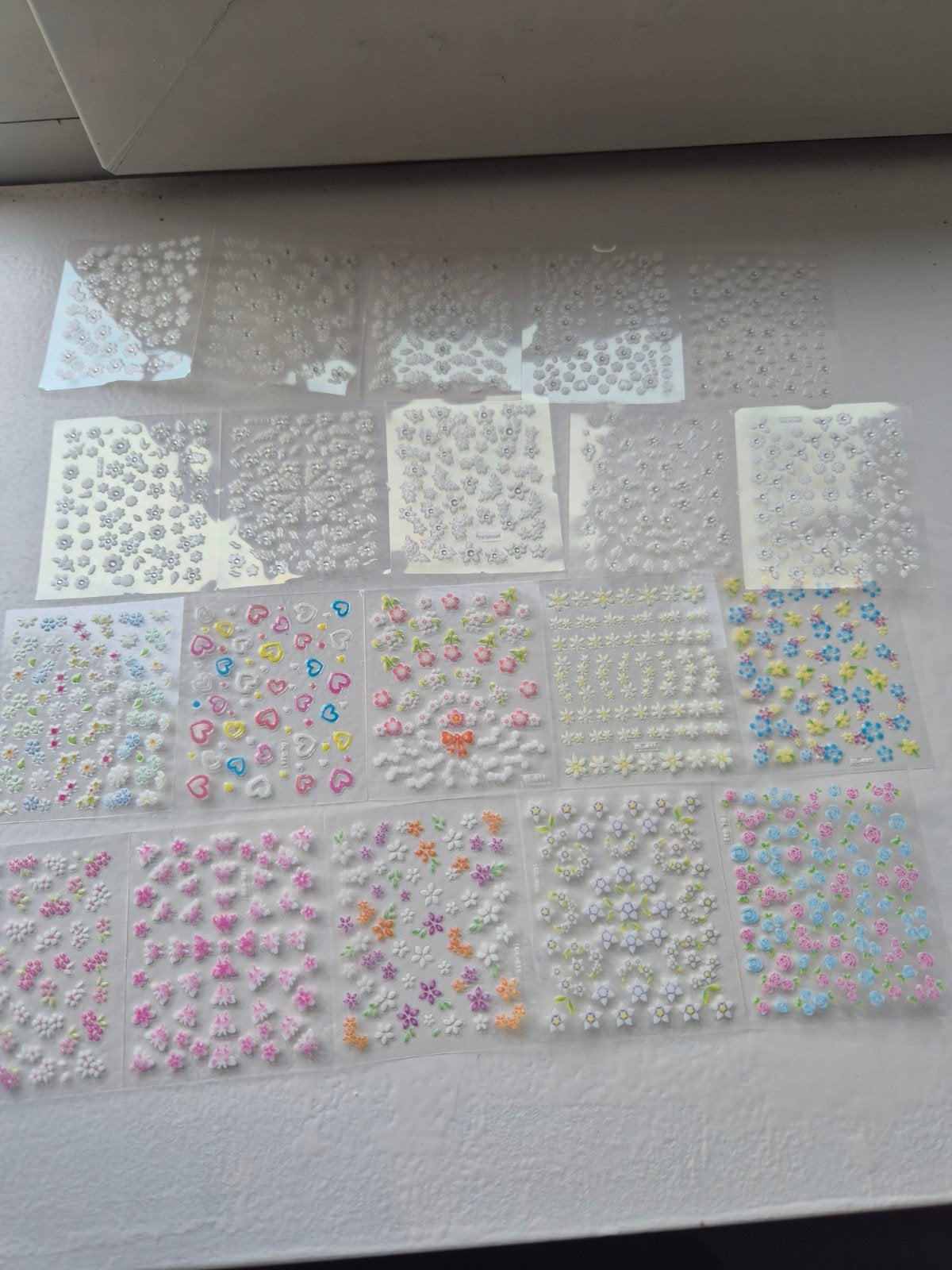 Grote collectie 3D-nagelstickers voor glamour nagels, Ophalen of Verzenden, Zo goed als nieuw, Overige typen