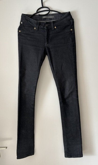 Superfine 26 skinny lange jeans zwart/grijs nieuw, Kleding | Dames, Spijkerbroeken en Jeans, Ophalen of Verzenden, Nieuw, Zwart