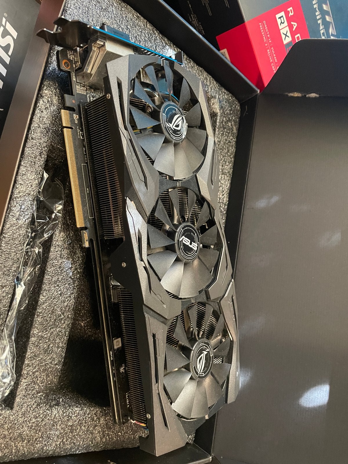 RX 580 8GB Republic of Gamers Strix Gaming Videokaart, Ophalen of Verzenden, Zo goed als nieuw, GDDR5, AMD