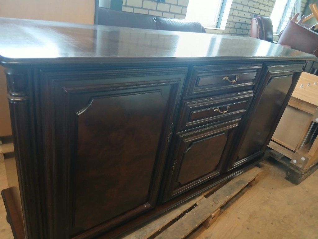 notenhouten Dressoir, Ophalen, Gebruikt, 25 tot 50 cm, 150 tot 200 cm