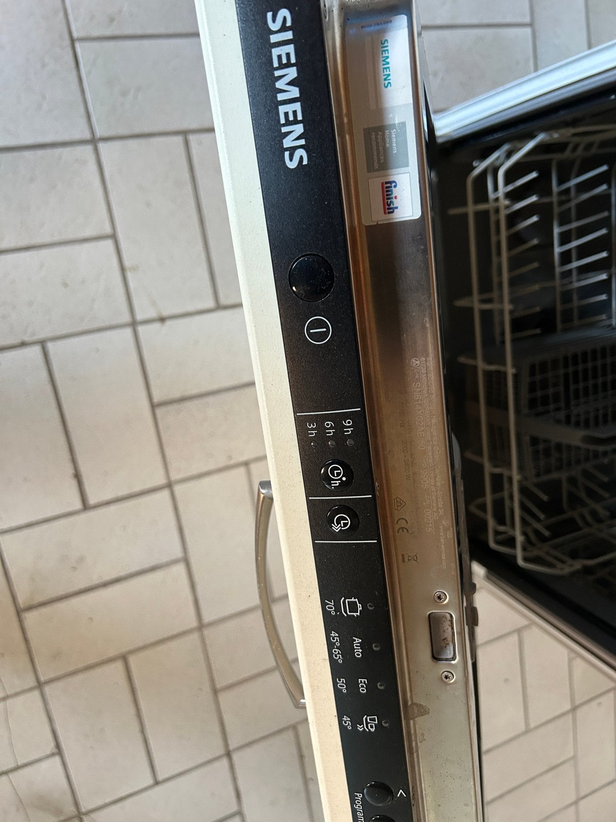 Siemens SN614X02AE/50 Inbouw Vaatwasser, Witgoed en Apparatuur, Vaatwasmachines, Ophalen, Gebruikt, 60 cm of meer, Eco programma