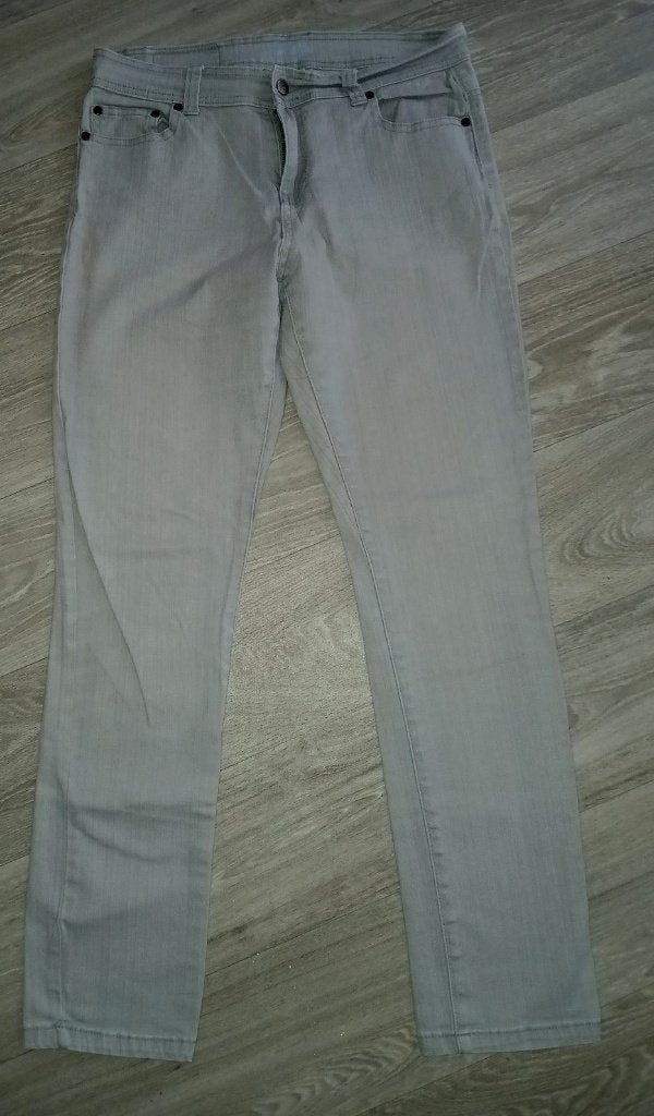 5) Grijze New Star Denim jeans / spijkerbroek maat 34/32, Ophalen of Verzenden, Gedragen, Grijs, W30 - W32 (confectie 38/40)
