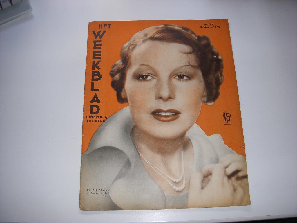 Het Weekblad Cinema & Theater 30 maart 1935, Ophalen of Verzenden, Gelezen, Muziek, Film of Tv