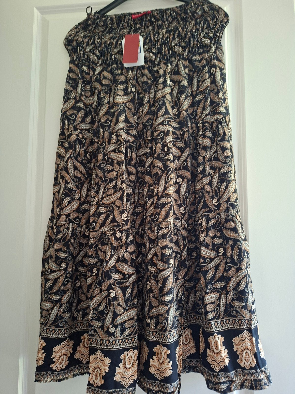 Laura di Sarpi maxi-rok met paisleyprint, maat 40, Maat 38/40 (M), Zwart, Nieuw, Ophalen of Verzenden