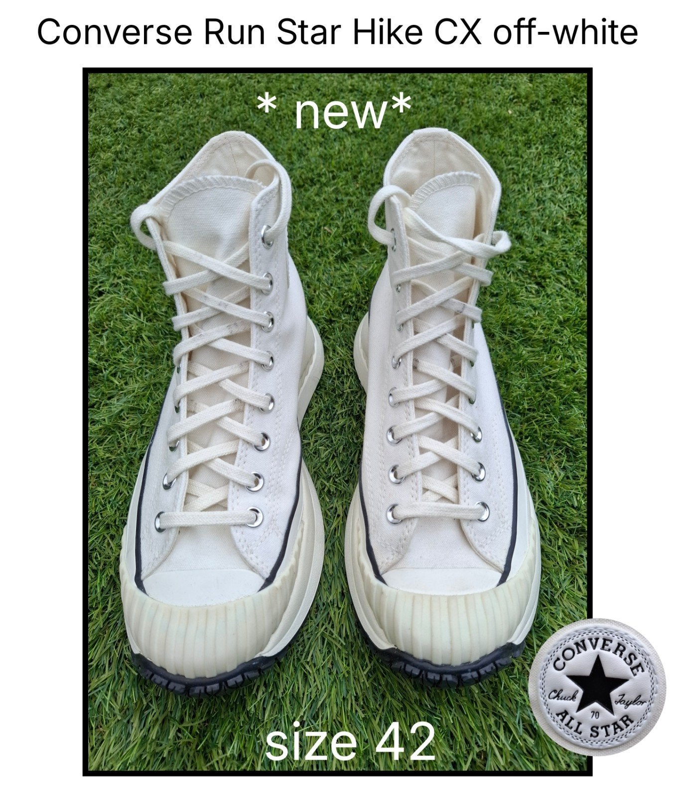 Converse Run Star Hike AT-CX off-white platform, 42, nieuw, Kleding | Dames, Schoenen, Nieuw, Sneakers of Gympen, Wit, Verzenden