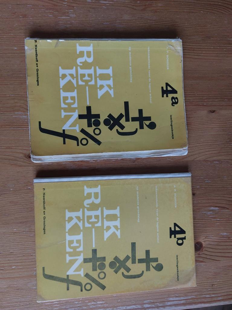 Oude rekenboeken 'Ik Reken Plus' 4a en 4b, Boeken, Schoolboeken, Gelezen, Wiskunde A, Overige niveaus, Ophalen of Verzenden