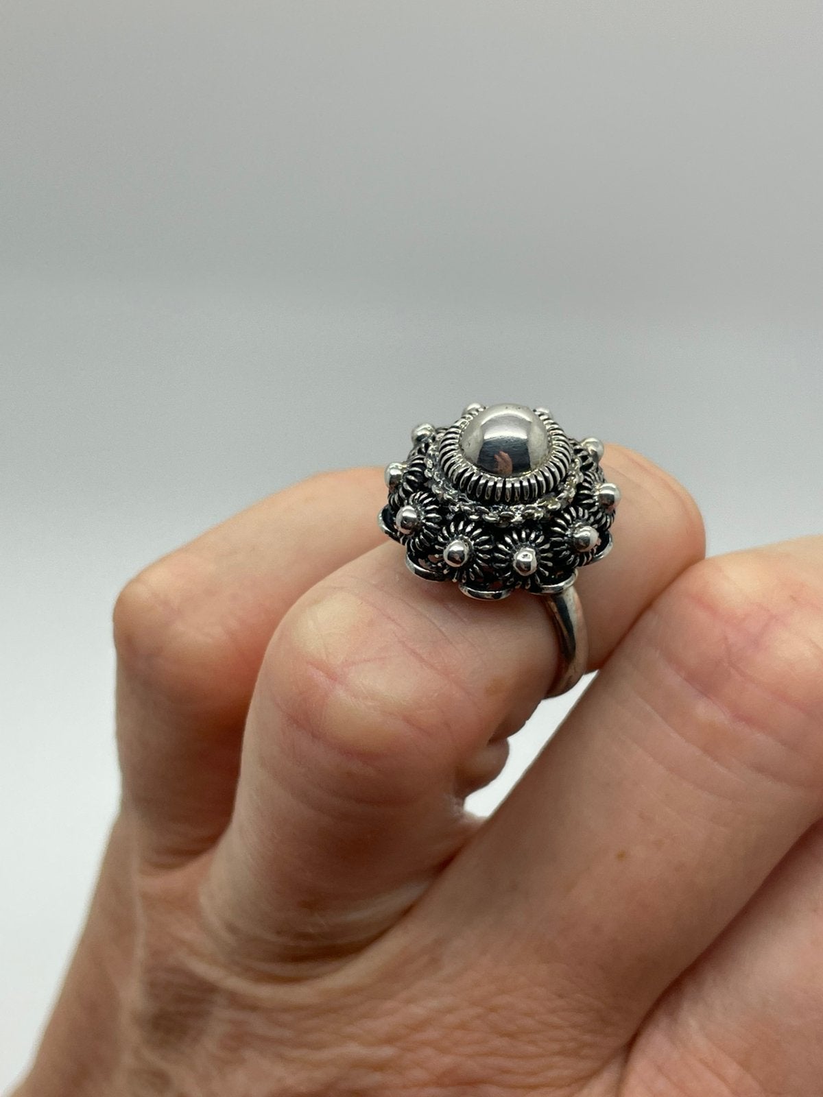 E865 Prachtige zilveren ring Zeeuwse knoop maat 16, Sieraden, Tassen en Uiterlijk, Antieke sieraden, Ophalen of Verzenden, Zilver