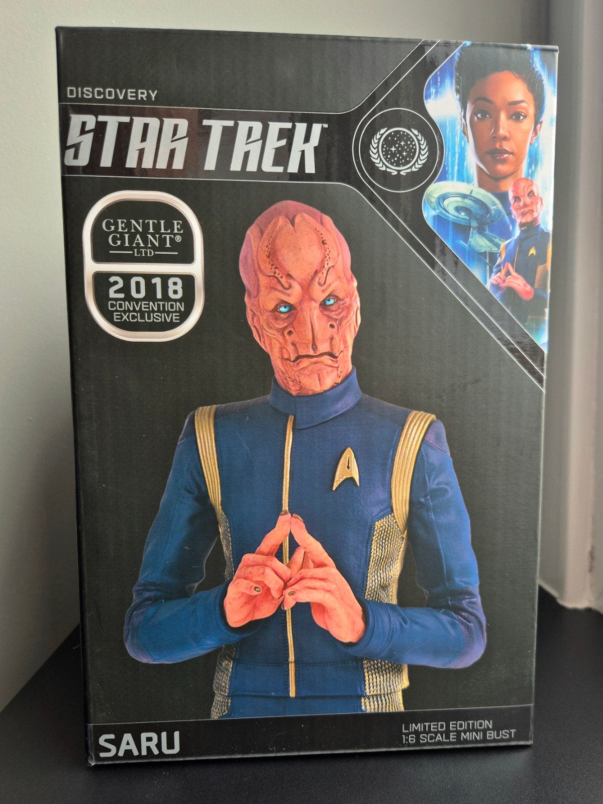 Star Trek Discovery - Saru 1:6 Minibust - Gentle Giant 2018, Ophalen of Verzenden, Zo goed als nieuw