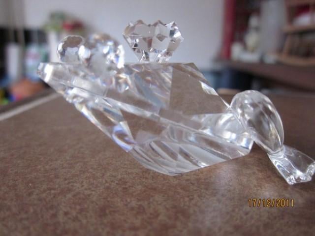 Swarovski Kikker met heldere ogen incl doos & certificaat, Verzamelen, Swarovski, Nieuw, Figuurtje, Ophalen of Verzenden