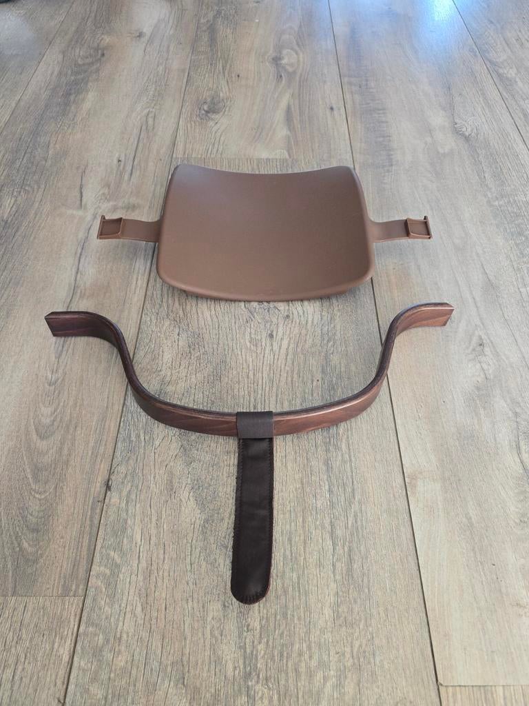 Stokke tripp trapp babyset bruin oud model, Kinderen en Baby's, Kinderstoelen, Ophalen of Verzenden, Gebruikt, Meegroeistoel
