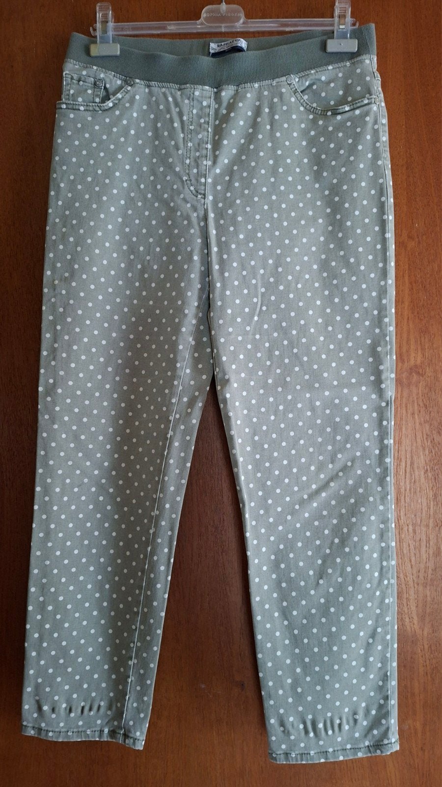 Raphaela by BRAX comfort jeans, Maat 42/44 (L), Zo goed als nieuw, Lang, Groen