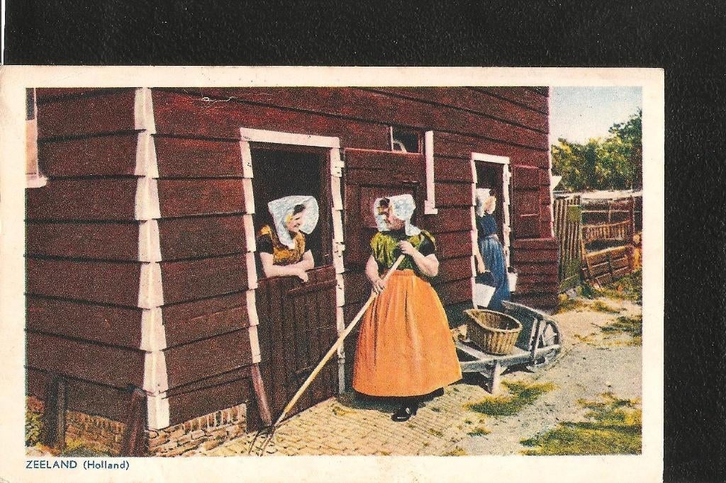 Zeeland, Klederdracht, Ophalen of Verzenden, 1940 tot 1960, Gelopen, Zeeland