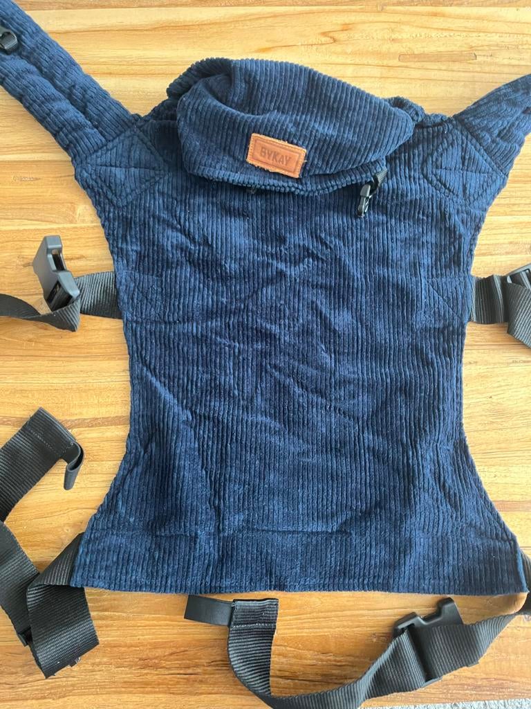 ByKay Click Classic Draagzak Rib Velvet Dark Blue, Overige merken, Buik of Rug, Ophalen of Verzenden, Zo goed als nieuw