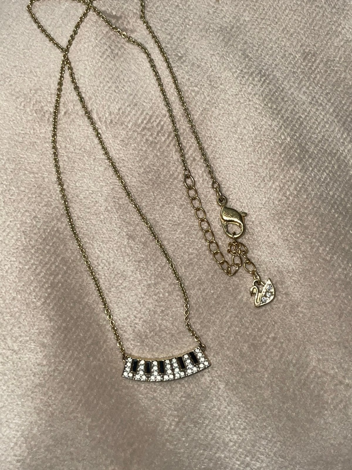 Originele Swarovski Piano Ketting Zeldzaam, Sieraden, Tassen en Uiterlijk, Met kristal, Overige materialen, Ophalen of Verzenden