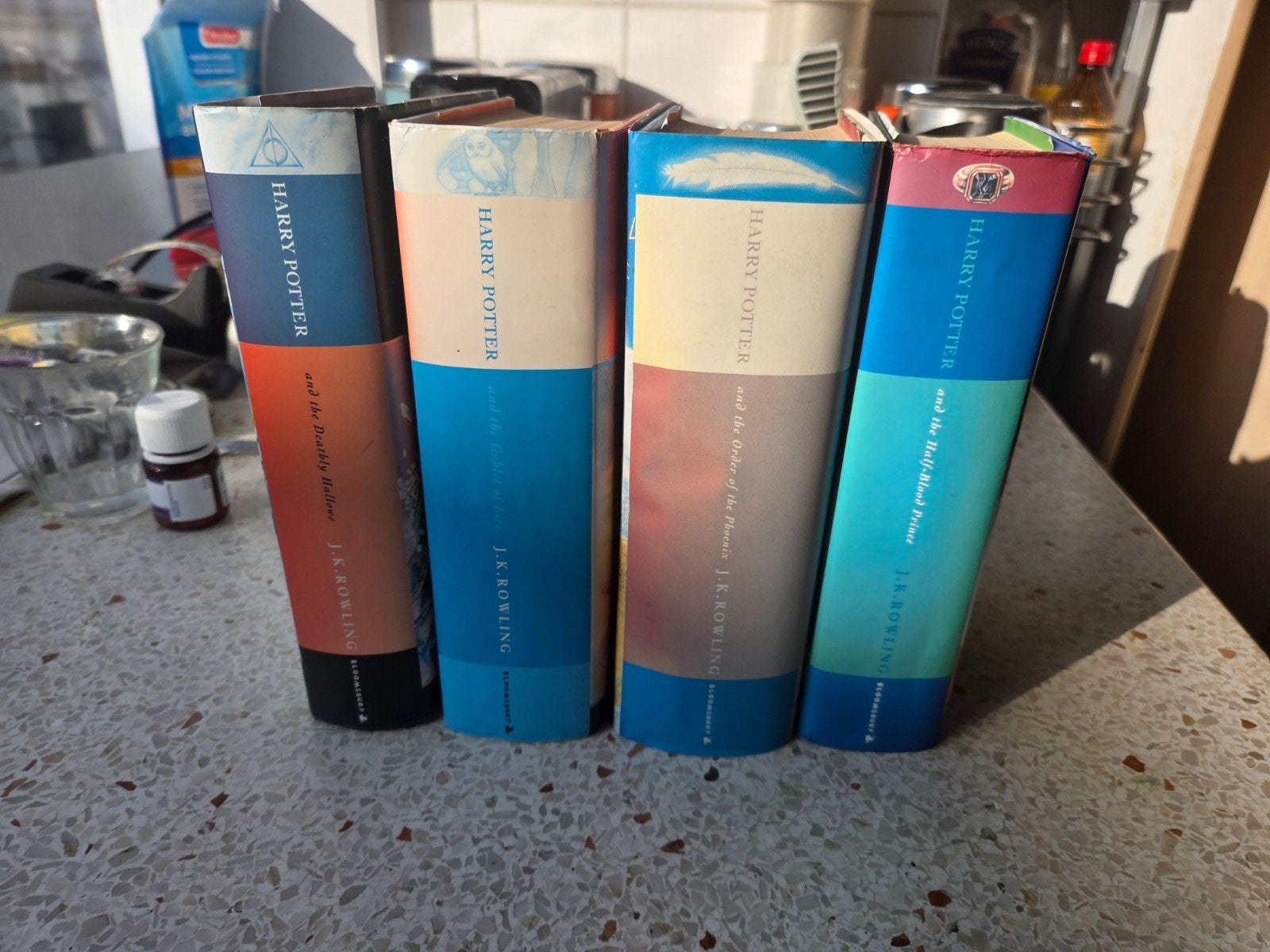 harry potter 4 gebonden delen(engels), Verzenden, Zo goed als nieuw