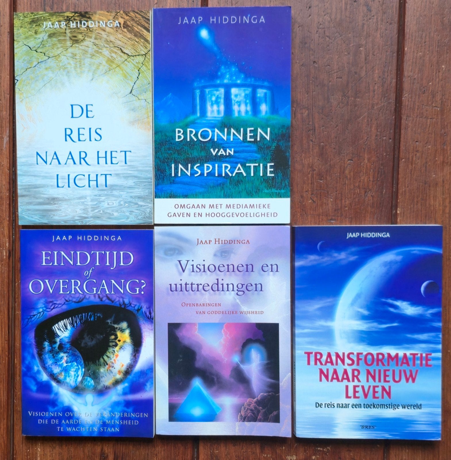 Jaap Hiddinga - Vijf boeken, Boeken, Achtergrond en Informatie, Spiritualiteit algemeen, Jaap Hiddinga, Ophalen of Verzenden