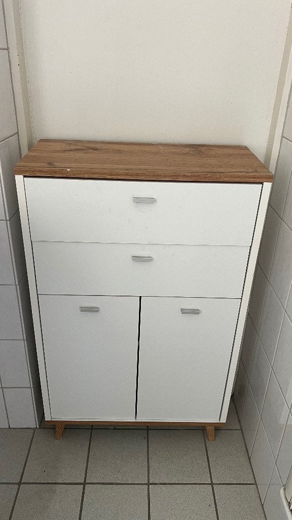Badkamer kastje, Huis en Inrichting, Ophalen, (Half)hoge kast, Gebruikt, 50 tot 100 cm