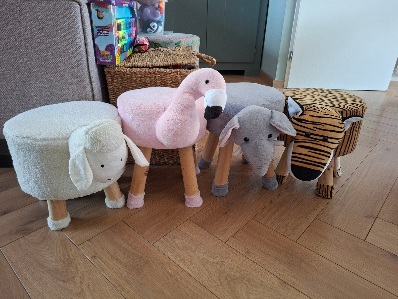 Leuke dierenkrukjes - schaap, flamingo, olifant, tijger, Ophalen, Onbekend, Zo goed als nieuw, Onbekend