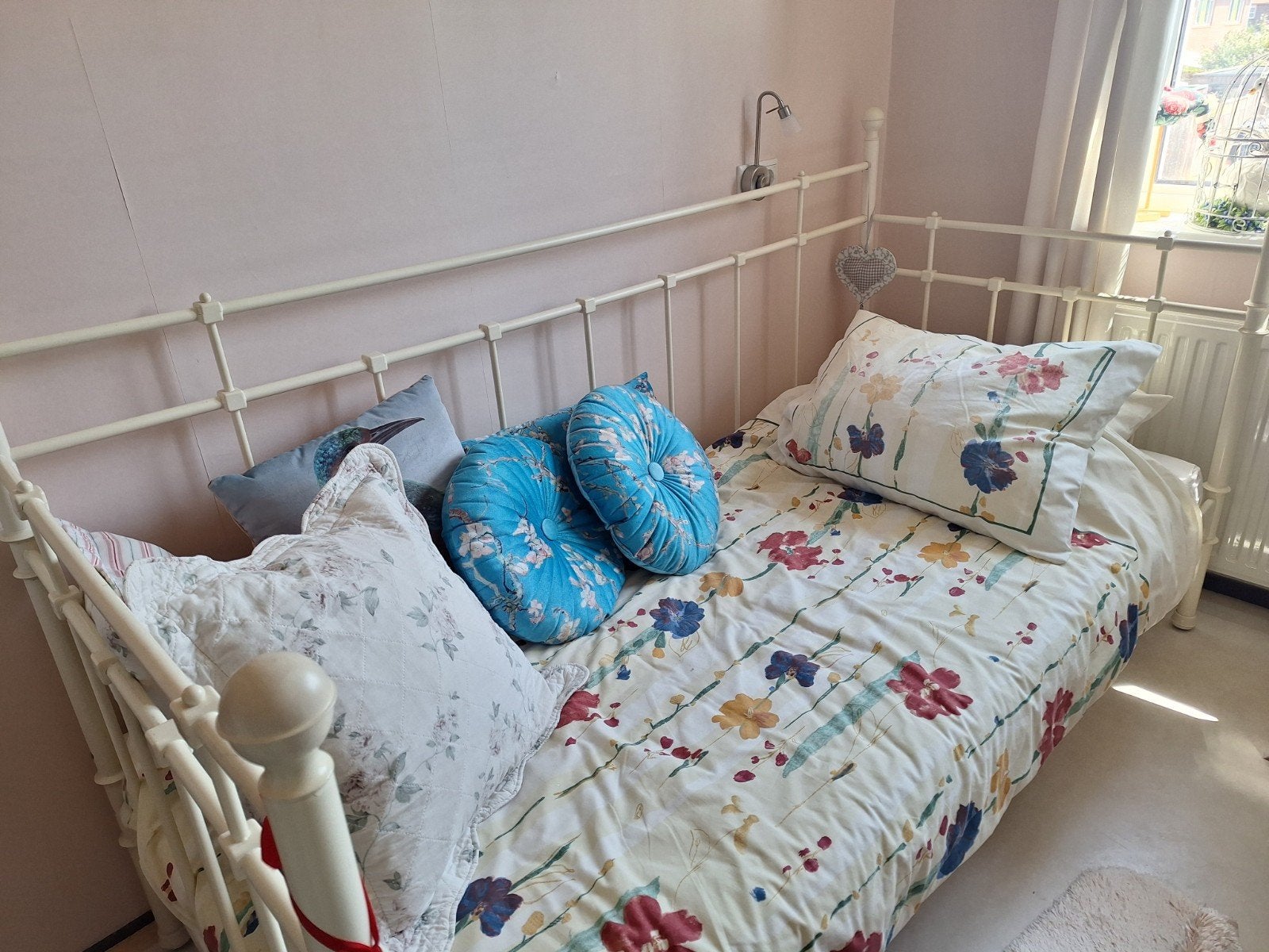 bed, Ophalen, 85 tot 100 cm, Zo goed als nieuw, Matras