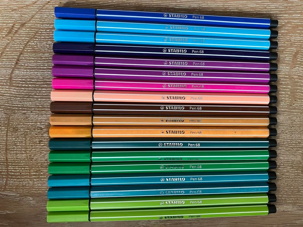 Stabilo stiften serie 68 aantal 18 stuks, Ophalen of Verzenden, Zo goed als nieuw, Overige typen