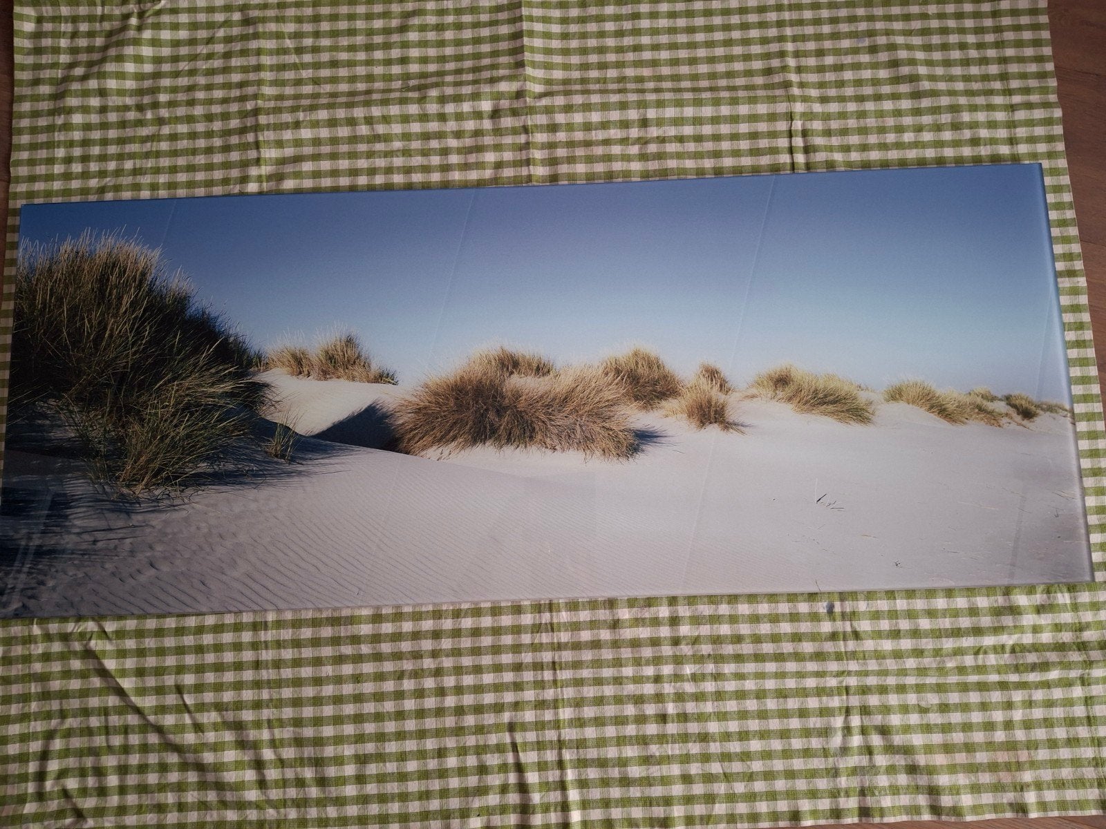 Geweldig Glasschilderij strand en duinen, Ophalen, Zo goed als nieuw, Schilderij