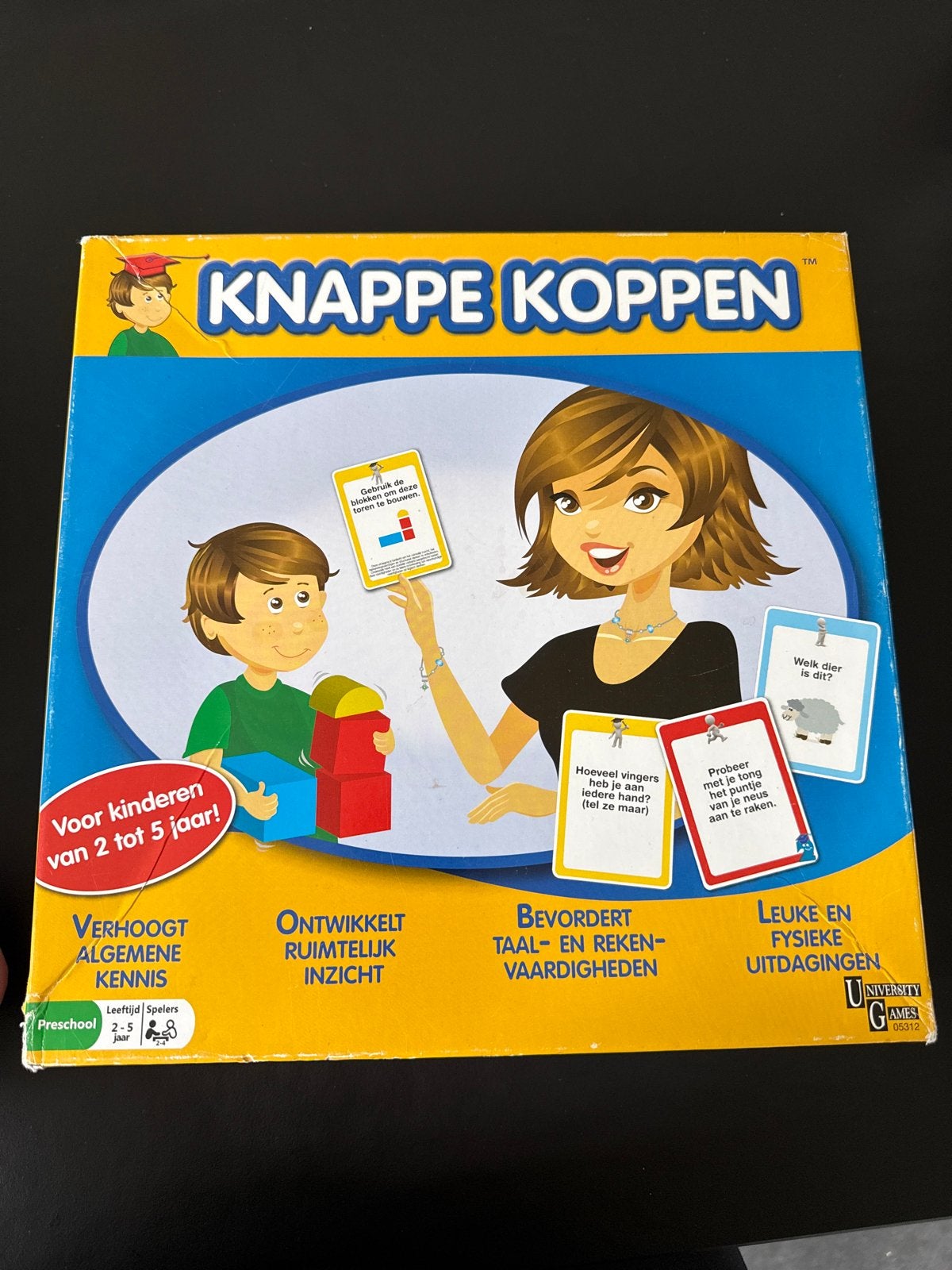 Knappe Koppen Educatief Spel voor Kinderen 2-5 jaar, Een of twee spelers, Ophalen, Gebruikt