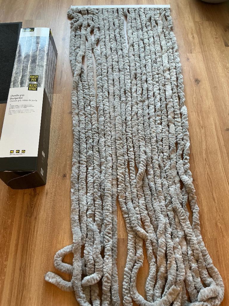 Kattenstaart grijs vliegengordijn b81cm x h230cm, Ophalen, Gebruikt, Binnendeur, 120 cm of meer