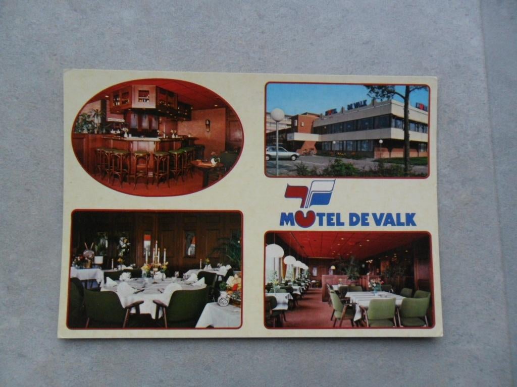 Franeker, motel de Valk/interieur 1985, Verzenden, 1980 tot heden, Ongelopen, Friesland