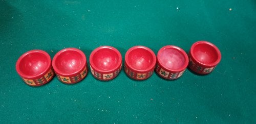 eierdoppen retro rood, Verzamelen, Retro, Ophalen of Verzenden