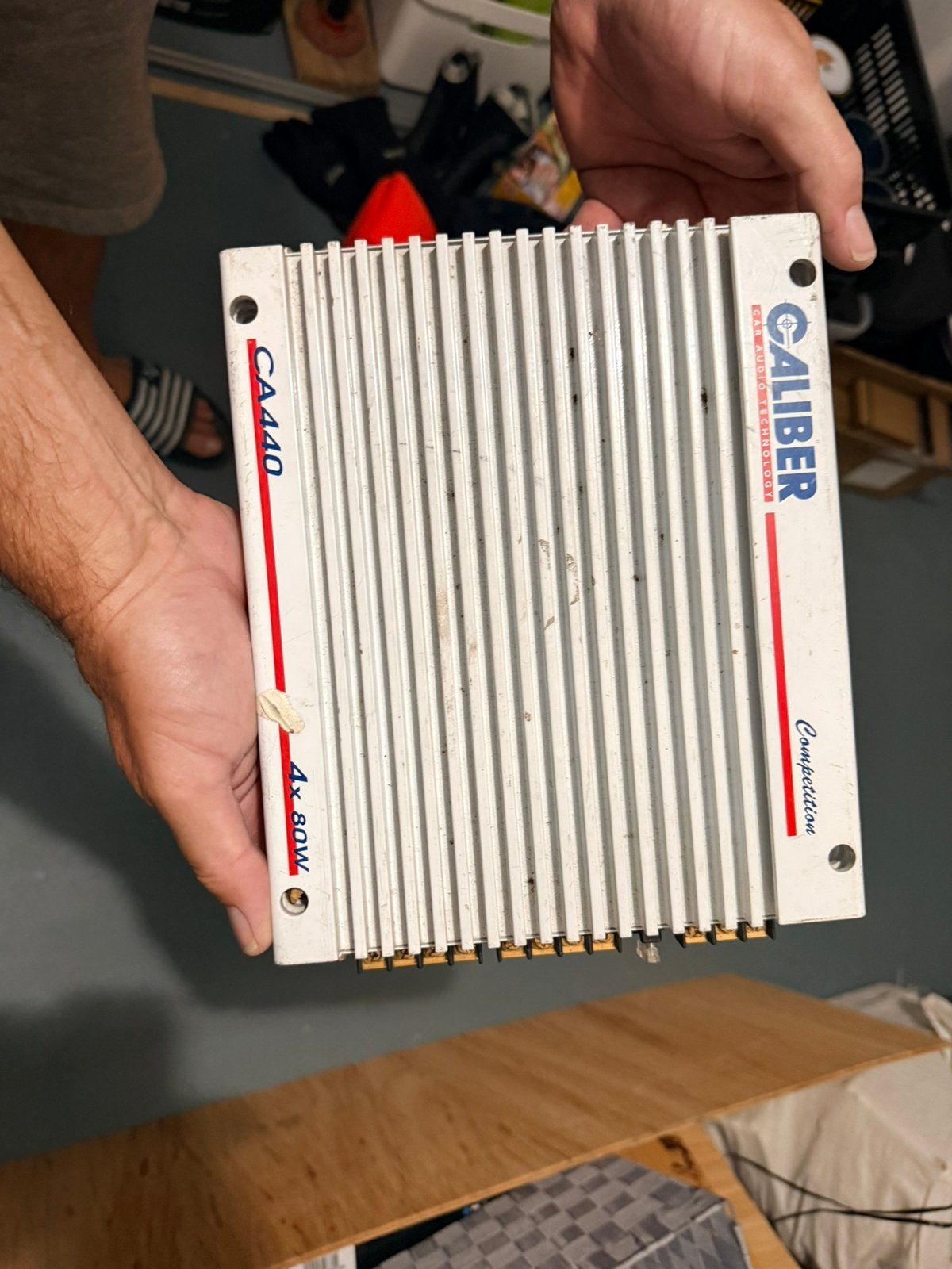 Caliber - Competition 4x80 watt autoradio versterker, Ophalen of Verzenden, Gebruikt