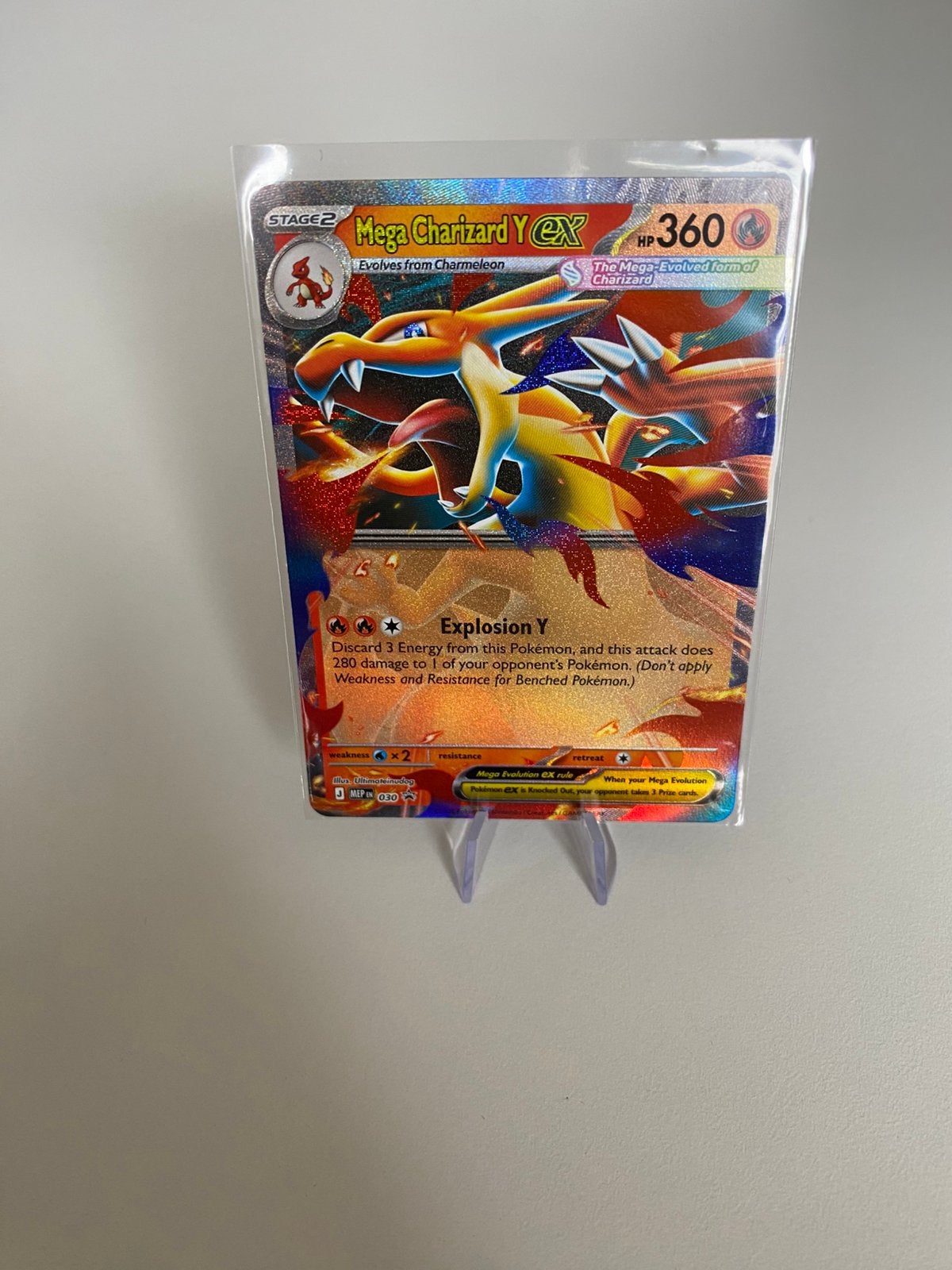 Mega Charizard EX Promo NM, Ophalen of Verzenden, Zo goed als nieuw