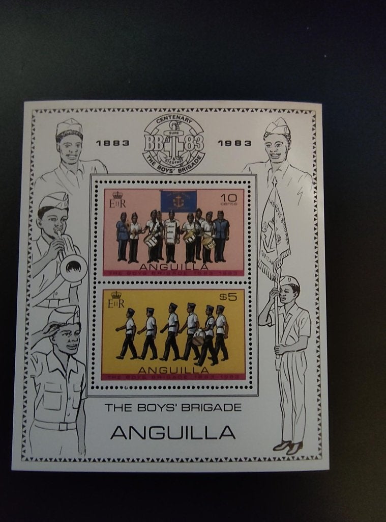 Anguilla (blok) scouting padvinderij (postfris)., Verzenden, Postfris, Overige thema's