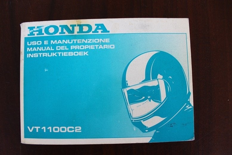 Honda VT1100 C2 1994 motorfiets instructie boekje VT 1100 C2, Ophalen of Verzenden, Honda
