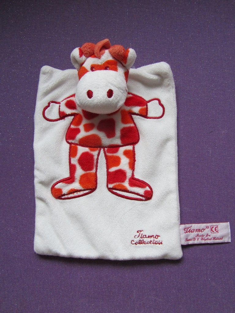 TIAMO COLLECTION Knuffeldoekje GIRAF GINO **Nieuw**, Giraf, Nieuw, Ophalen of Verzenden, Met label