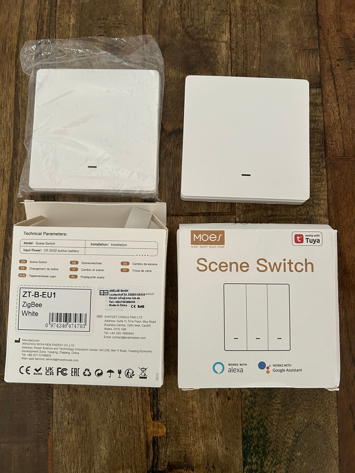 Moes smart home scene switch, lichtschakelaar, Ophalen, Zo goed als nieuw