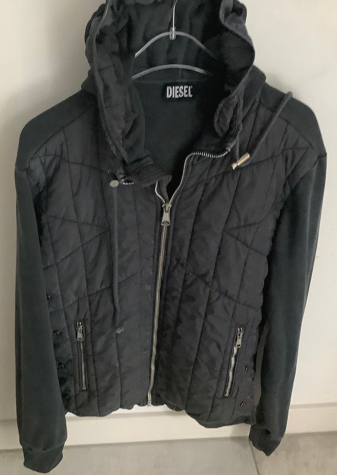 Diesel J-Vester bomberjack maat XL kleur grijs, Ophalen of Verzenden, Zo goed als nieuw, Maat 56/58 (XL), Grijs