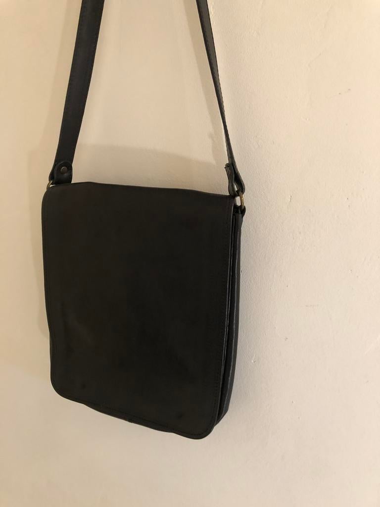 Vintage Medici Firenze tas crossover, Sieraden, Tassen en Uiterlijk, Tassen | Schoudertassen, Verzenden, Nieuw, Zwart, Leer