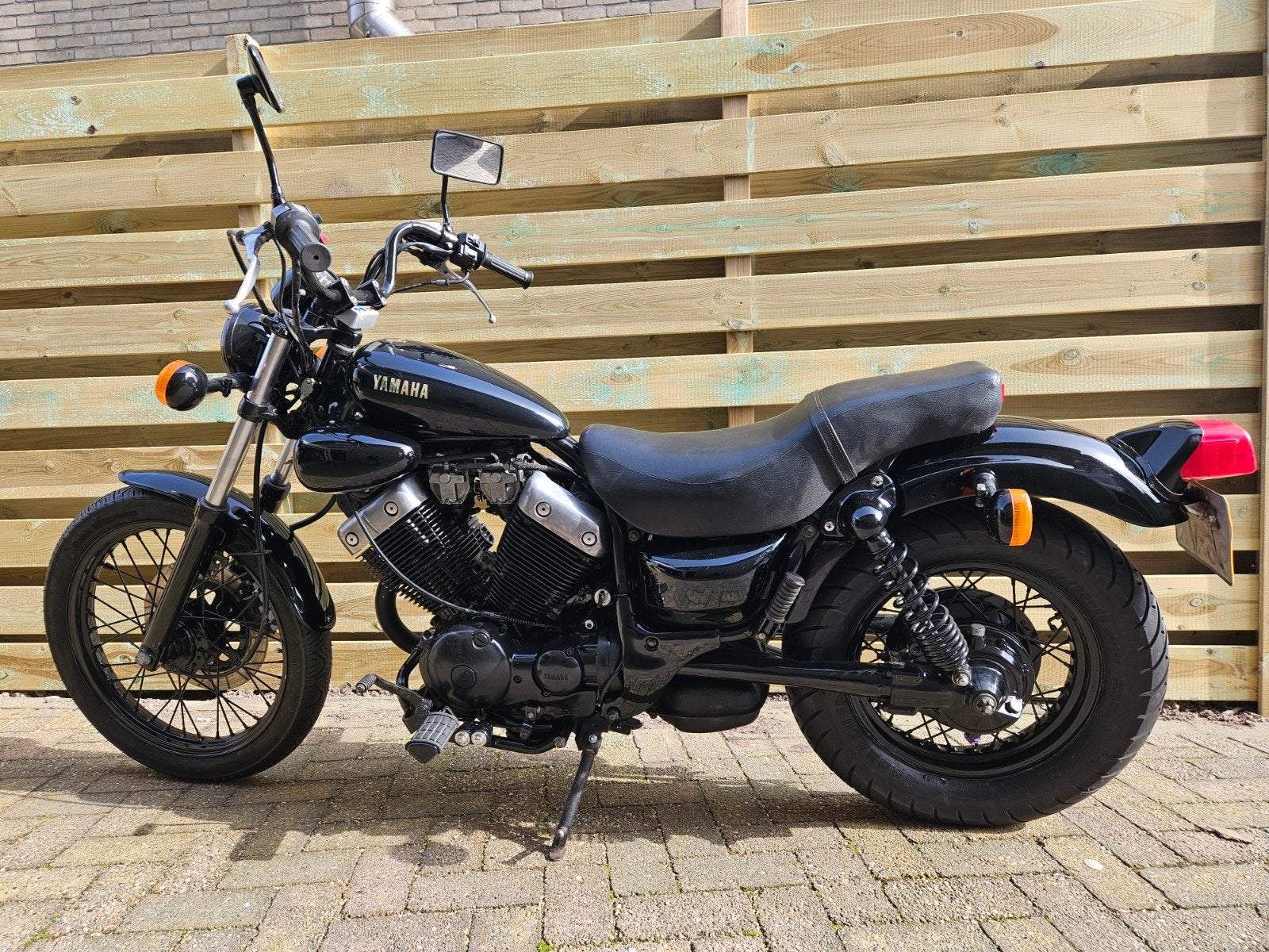 Yamaha XV Virago 535 Black!, 2 cilinders, Occasion, 535 cc, Chopper